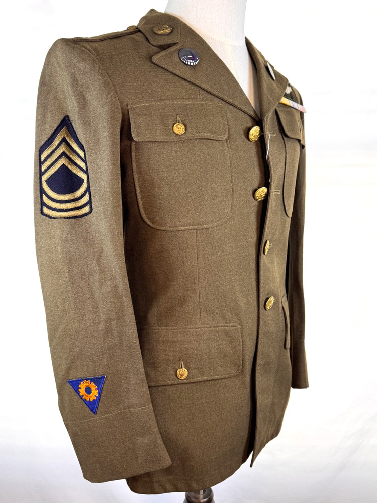 WWII / WW2 USAAF SERVICE NCO TUNIC AIR TRANSPORT COMMAND - DATED