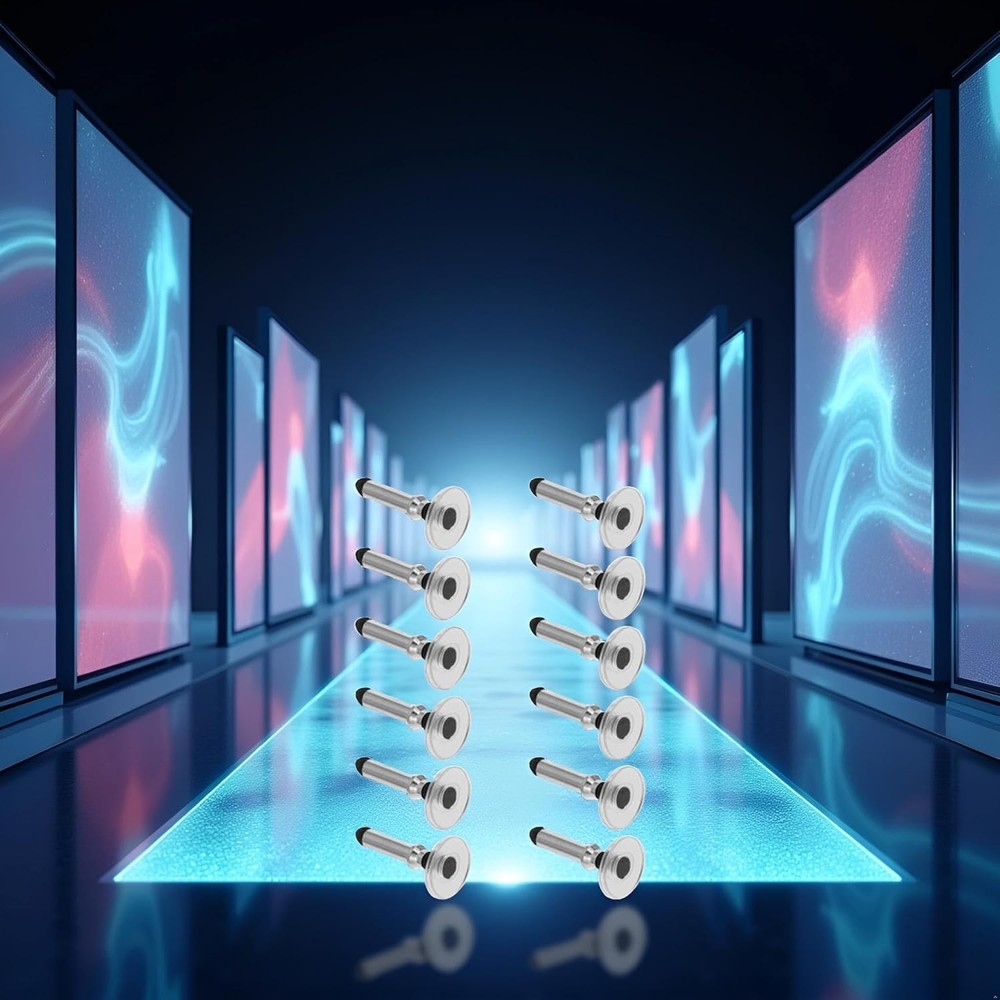 12 Pcs Silver Universal Stylus Replacement Tips,Universal Disc Tips Round Shape