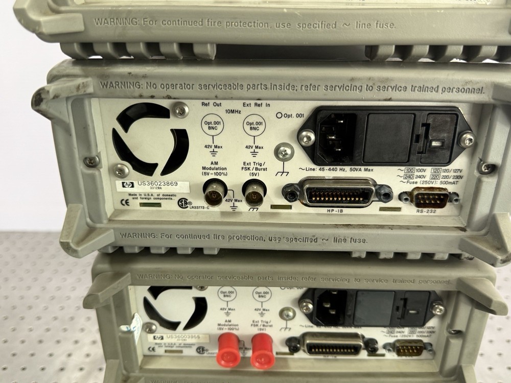 HP 33120A 15MHz Function Arbitrary Waveform Generator Tested Output Qty 5