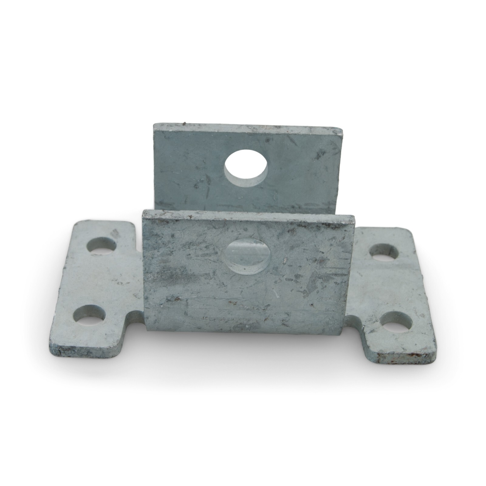 (Qty 2)- Boat Trailer Front Leaf Spring Hanger Bracket 4 Hole Galvanized Bolt On