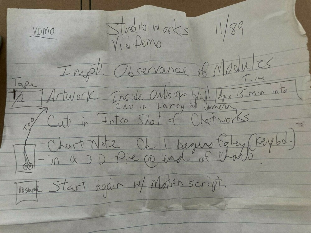 Edit Master Studioworks 3/4" U-Matic Broadcast Master Video Tape Read Descriptio