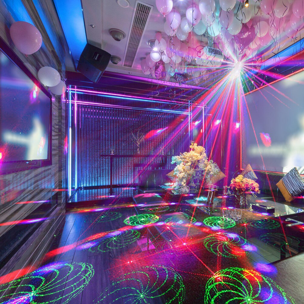 New 4 in 1 Mixed LED Light Party DJ Disco Lights Effect Pattern Strobe Light