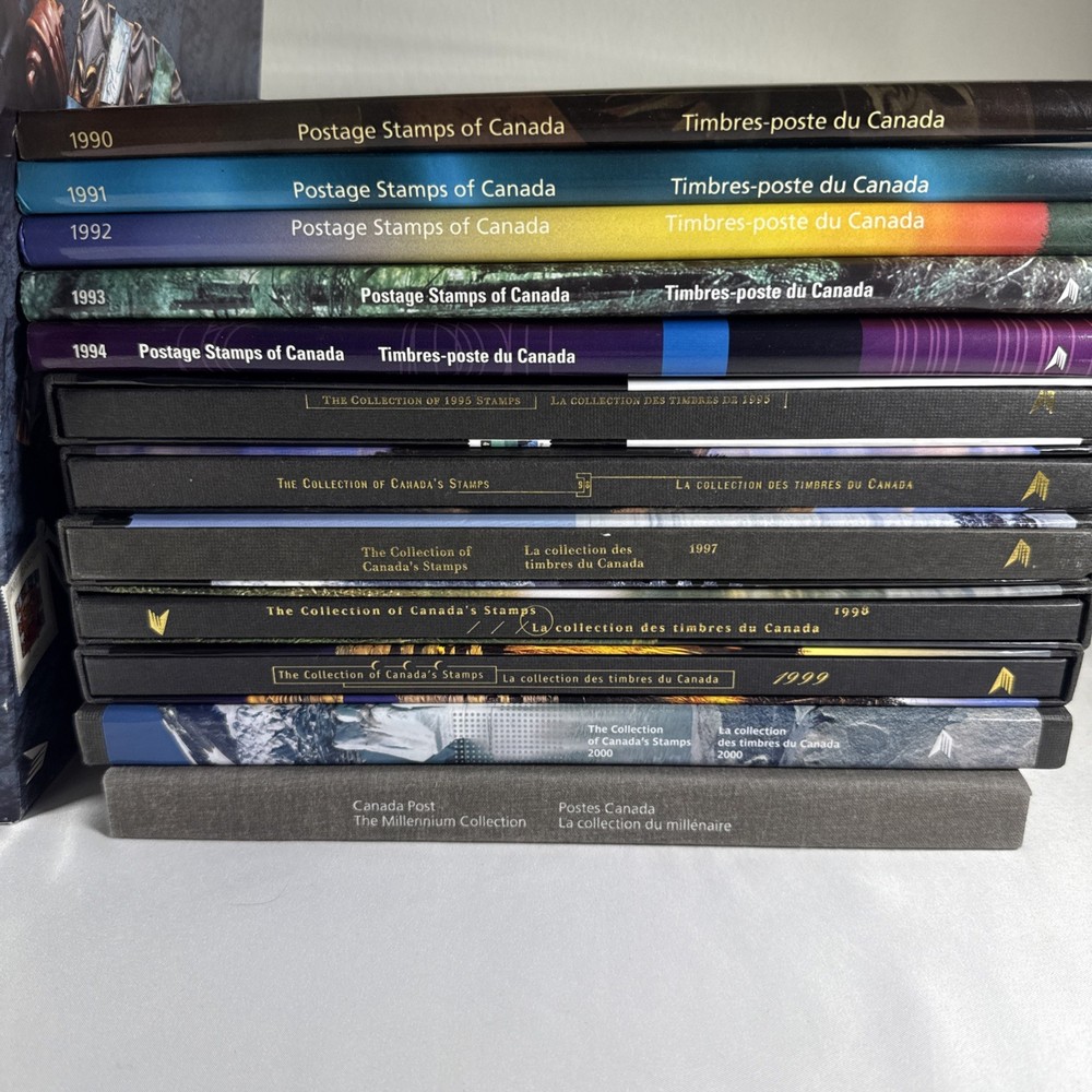 1979-2000 + Millenium Canada Post Yearbook Annual Stamp Book Set - COMPLETE