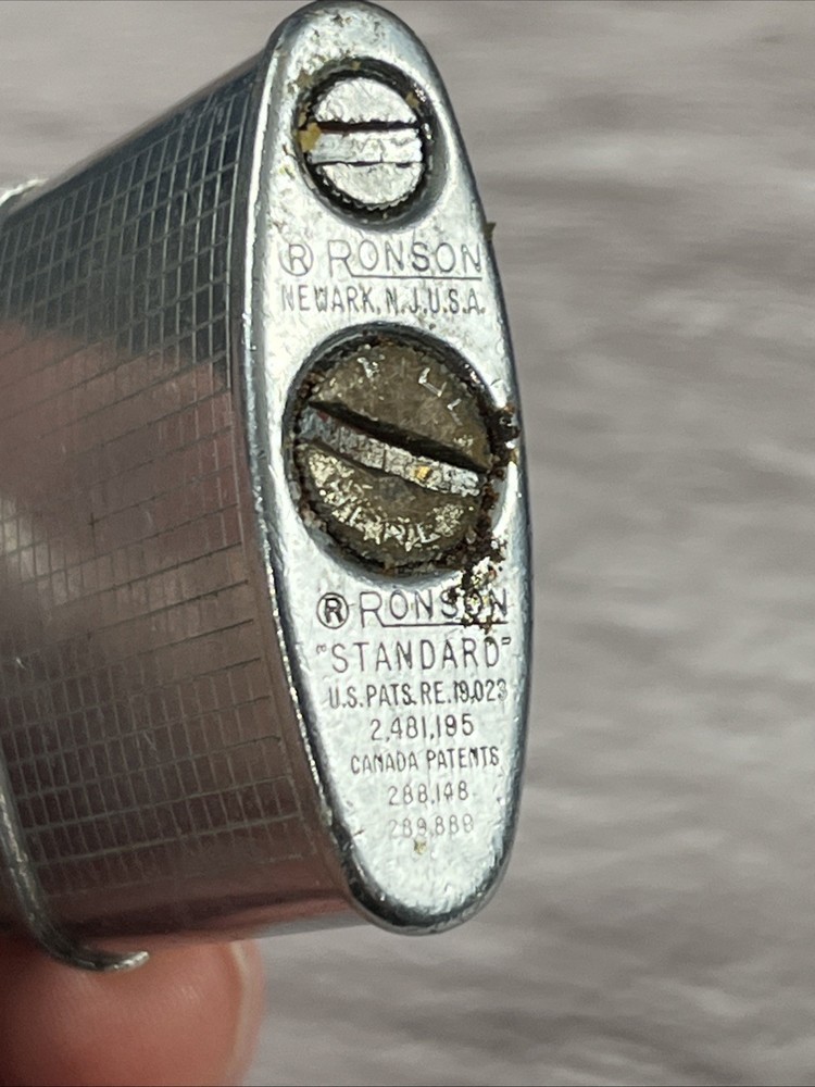 Ronson Princess Silver Tone Lighter Untested