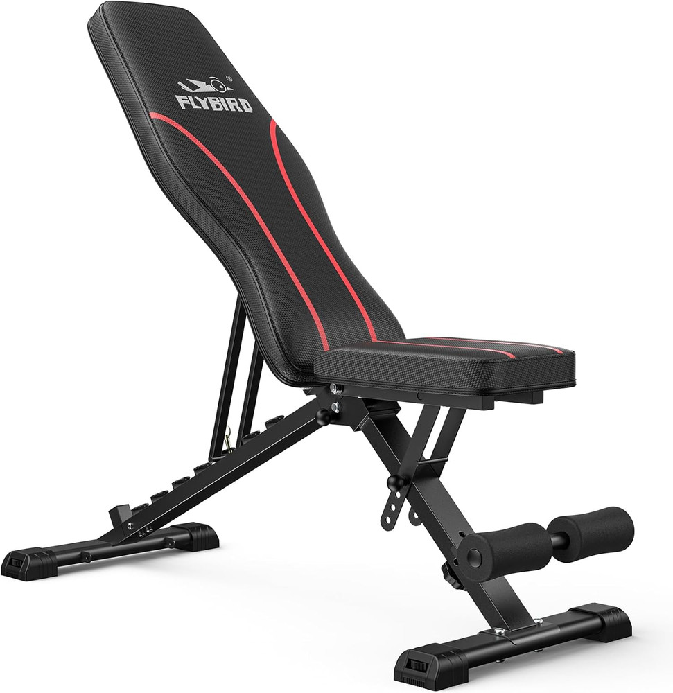 WB2 Weight Bench, Utility Adjustable Weight Bench for Full Body Workout- Multi-P