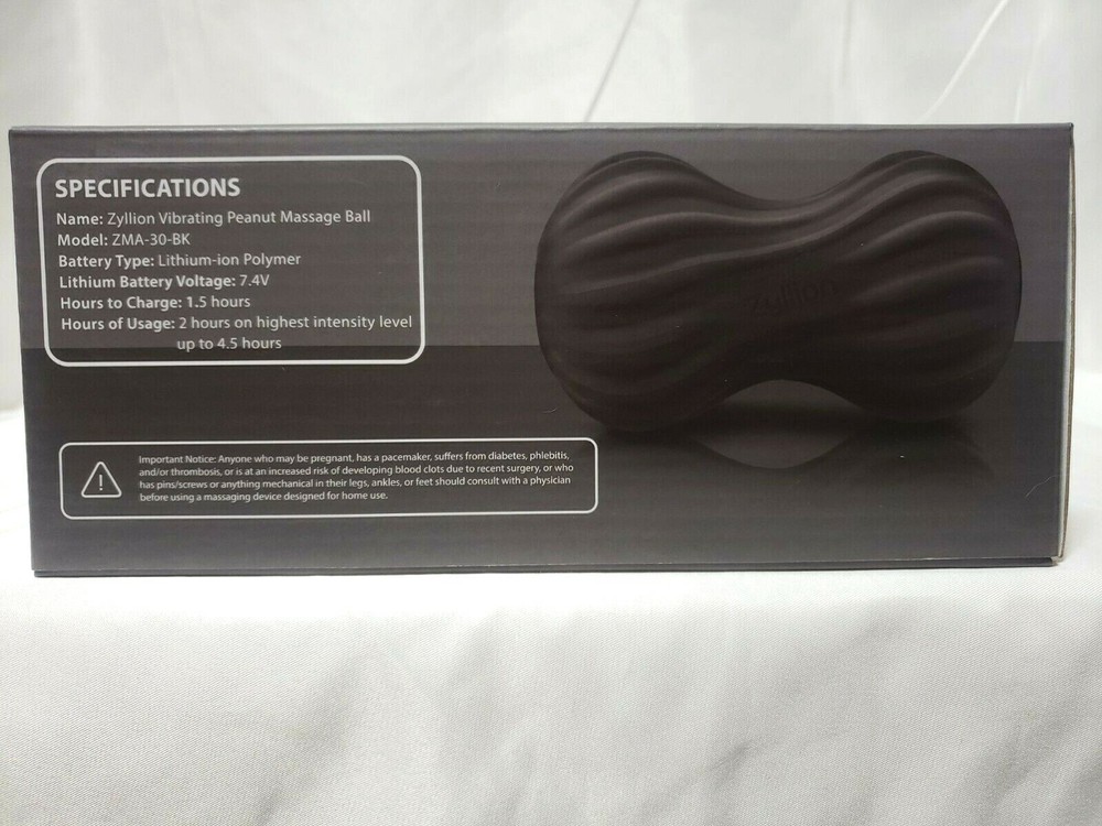 Zyllion Vibrating Rechargeable Muscle Roller Trigger Point Therapy Deep Tissue