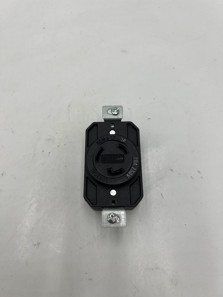 (QTY 6) Elegrp Locking Outlet, 2-Pole, 3-Wire Grounding 0620RL