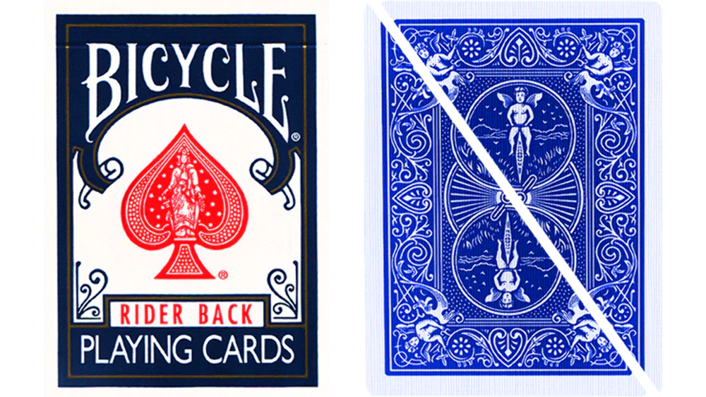 Split Pop Eyed Popper Deck Bicycle (Blue)