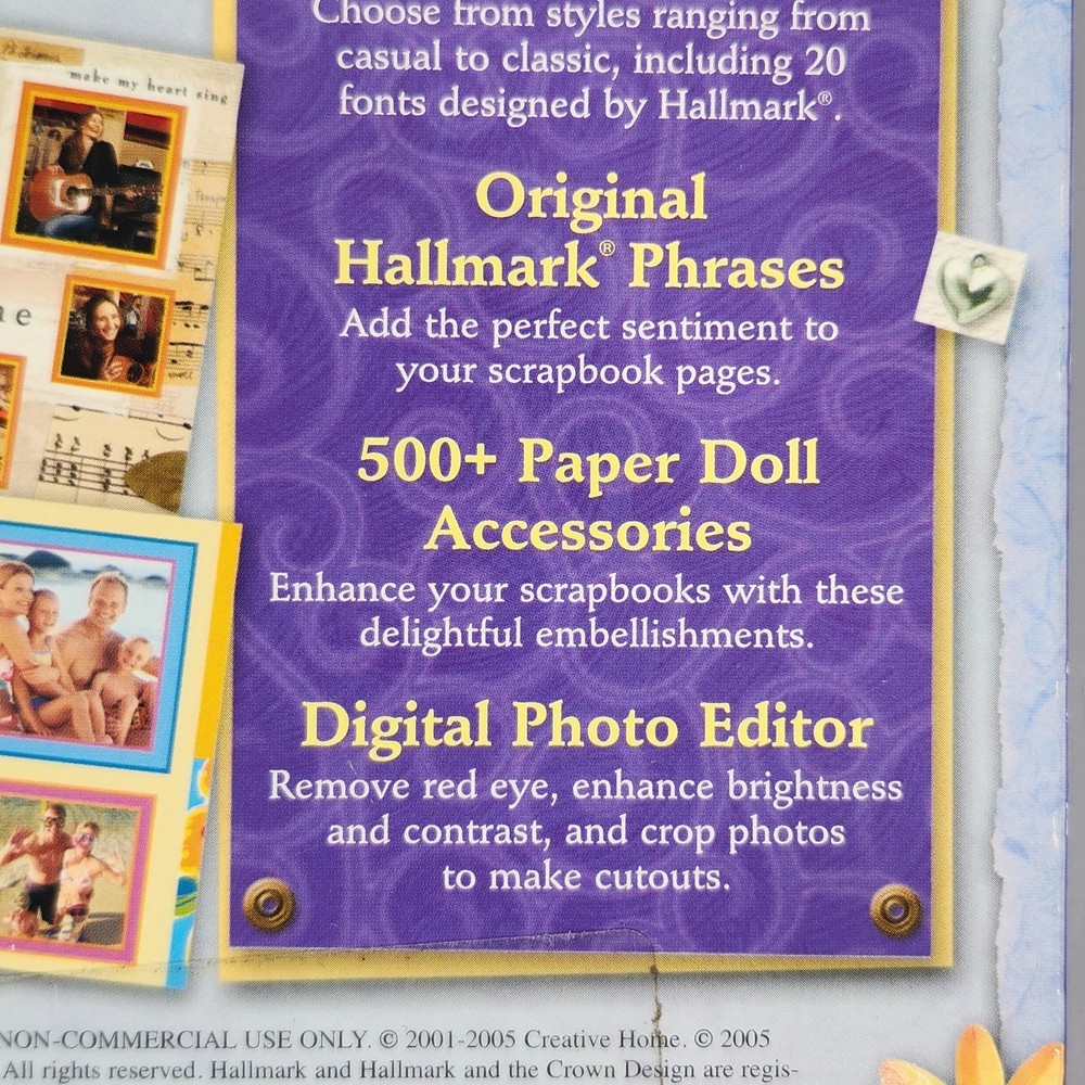 Hallmark Scrapbook Studio Deluxe 3.0 PC CD-ROM Windows 98 Me 2000 XP Software