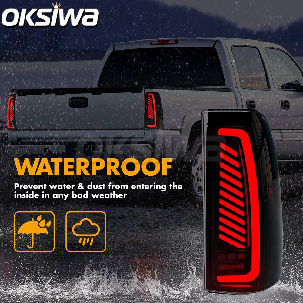 Sequential LED Tail Lights for Chevy Silverado 2003-2006, with StartUp Animation