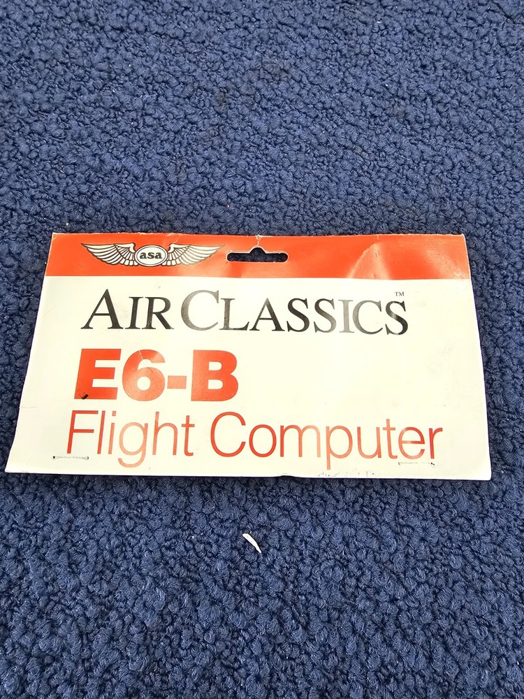 ASA AirClassics E6-B Aviation Flight Computer ASA-E6B W/ Instructions