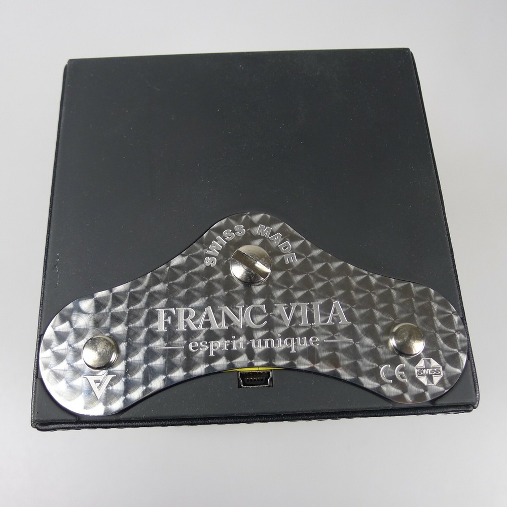 Franc Vila Black Leather Watch Winding Box with Outer Box