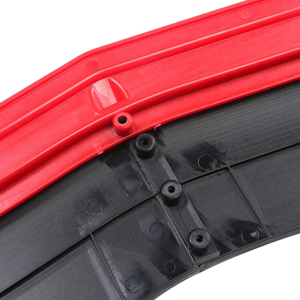 Front Bumper Lip Splitter Lower Spoiler Body Black+Red For Dodge Ram 1500