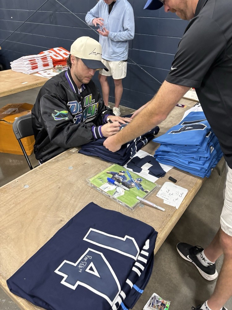 Rays Brett Phillips signed Jersey JSA Authentic