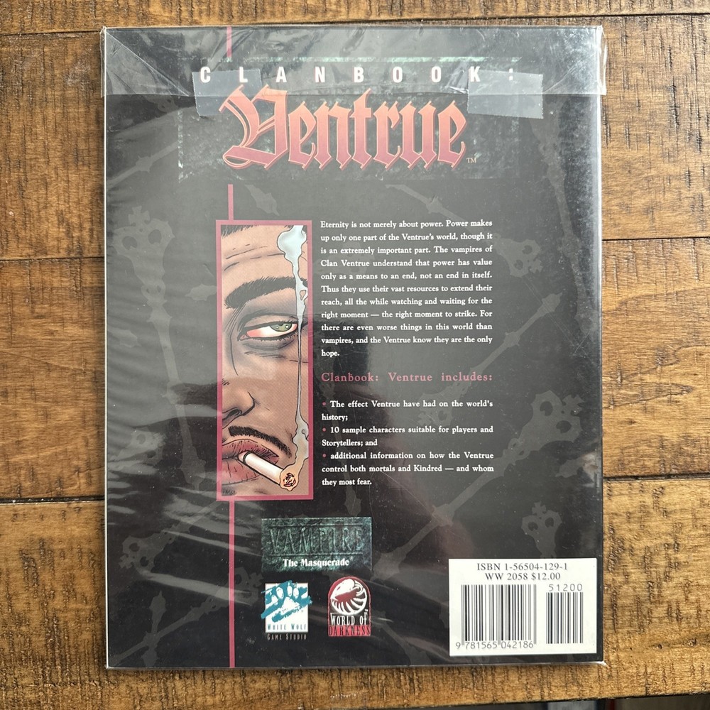 Vampire Masquerade Clanbook Ventrue White Wolf RPG Sourcebook WoD