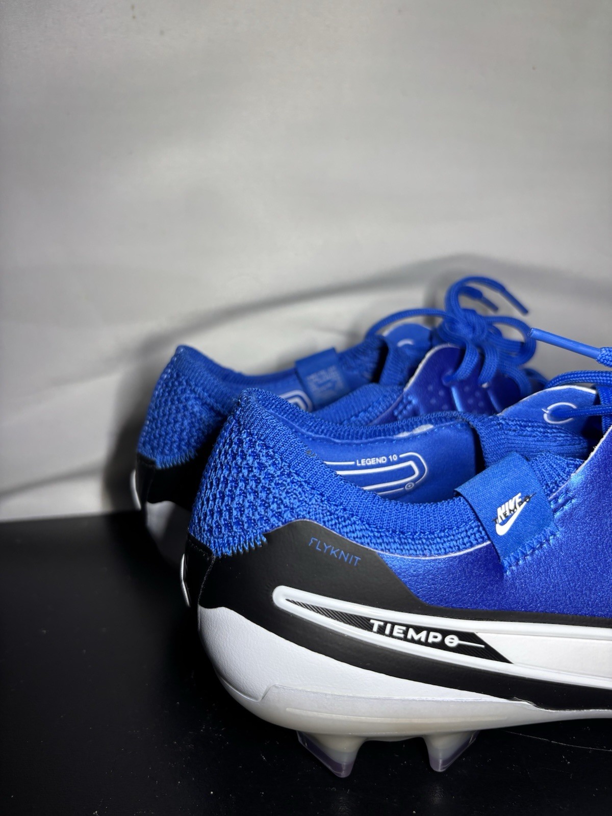 Nike Legend 10 Elite FG Soccer Cleats Blue White DV4328-400 Men's Size 8.5 New