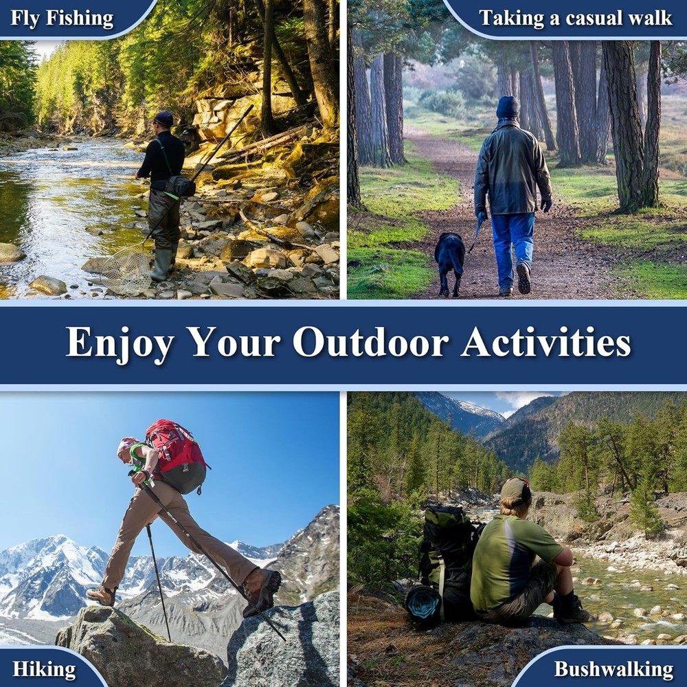 Durable Silver Trekking Poles - Ultralight, Quick Adjustment, Full Accessory Kit