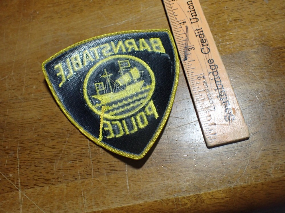 BARNSTABLE MASSACHUSETTS UNIT EARLY OBSOLETE VEST PATCH BX 25 #21