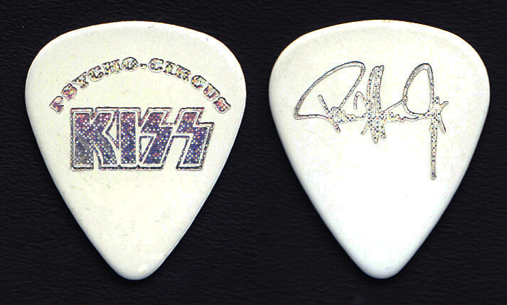 KISS Paul Stanley Signature Psycho Circus White Guitar Pick - 1998-1999 Tour
