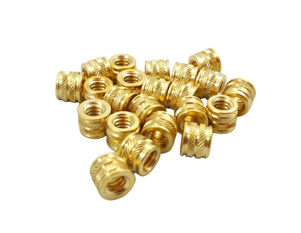 1/4-20 Threaded Heat Set Inserts for 3D Printing - 20 Pack, Short Length
