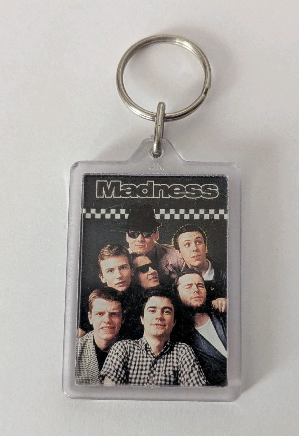 MADNESS - Vintage 1980s Band Keychain + Postcard + Pin - Lot Of 3 Pieces