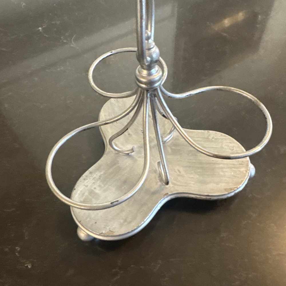 Vintage Metal Three Candle Holder