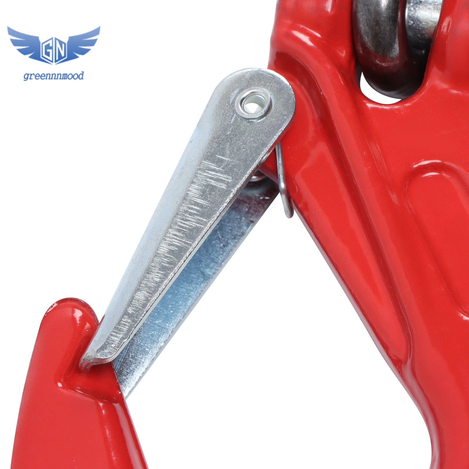 6600LBS Double Leg Chain Sling with Hooks, 5Ft 5/16" G80 Alloy Steel 2 Leg Red