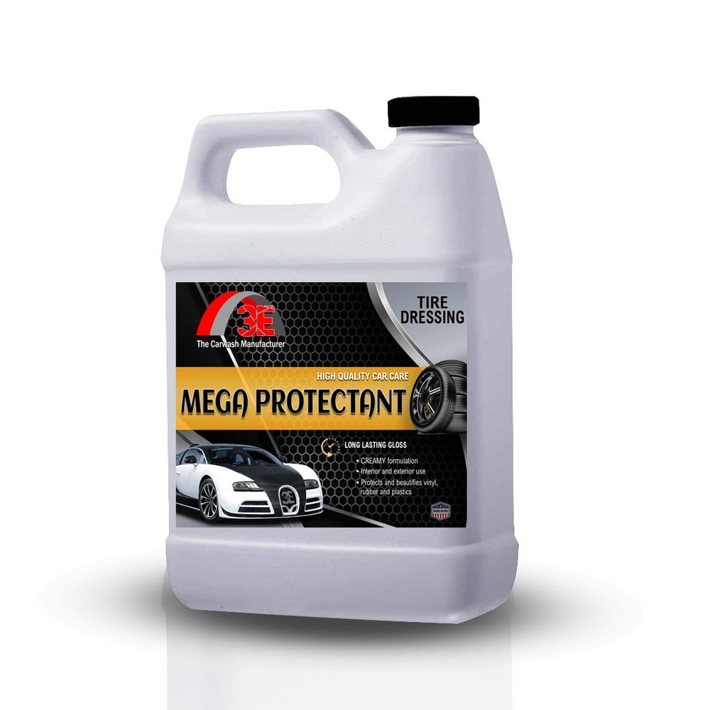 Mega Protectant Sprayable Tire Coating & Dressing Silicon-Based Formula Half Gal