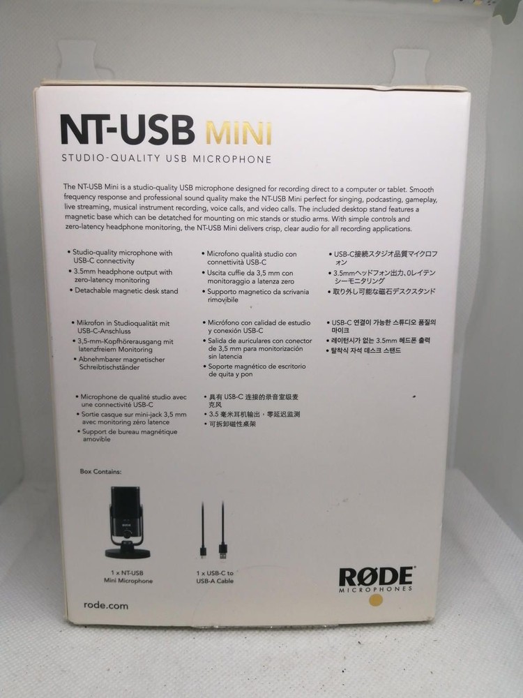 RODE Condenser Microphone Nt-usb MINI Used