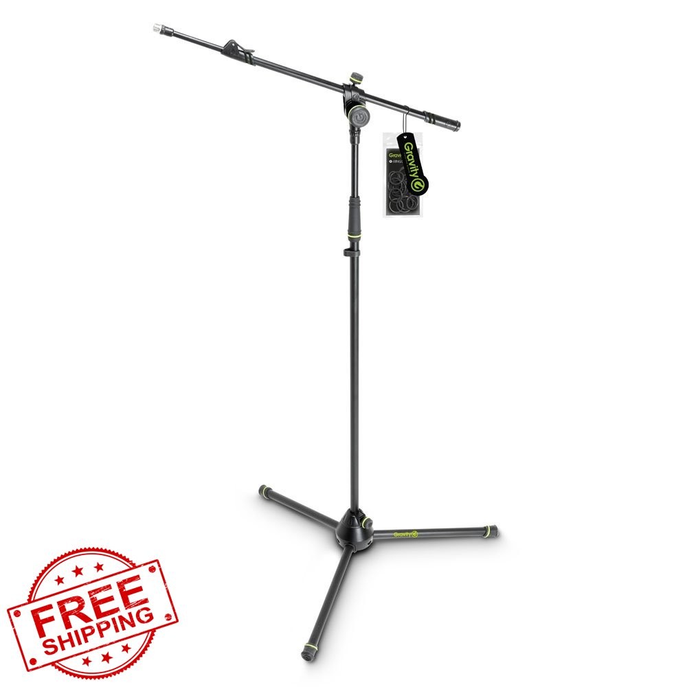 Gravity GMS4322B Microphone Stand Folding Tripod Boom