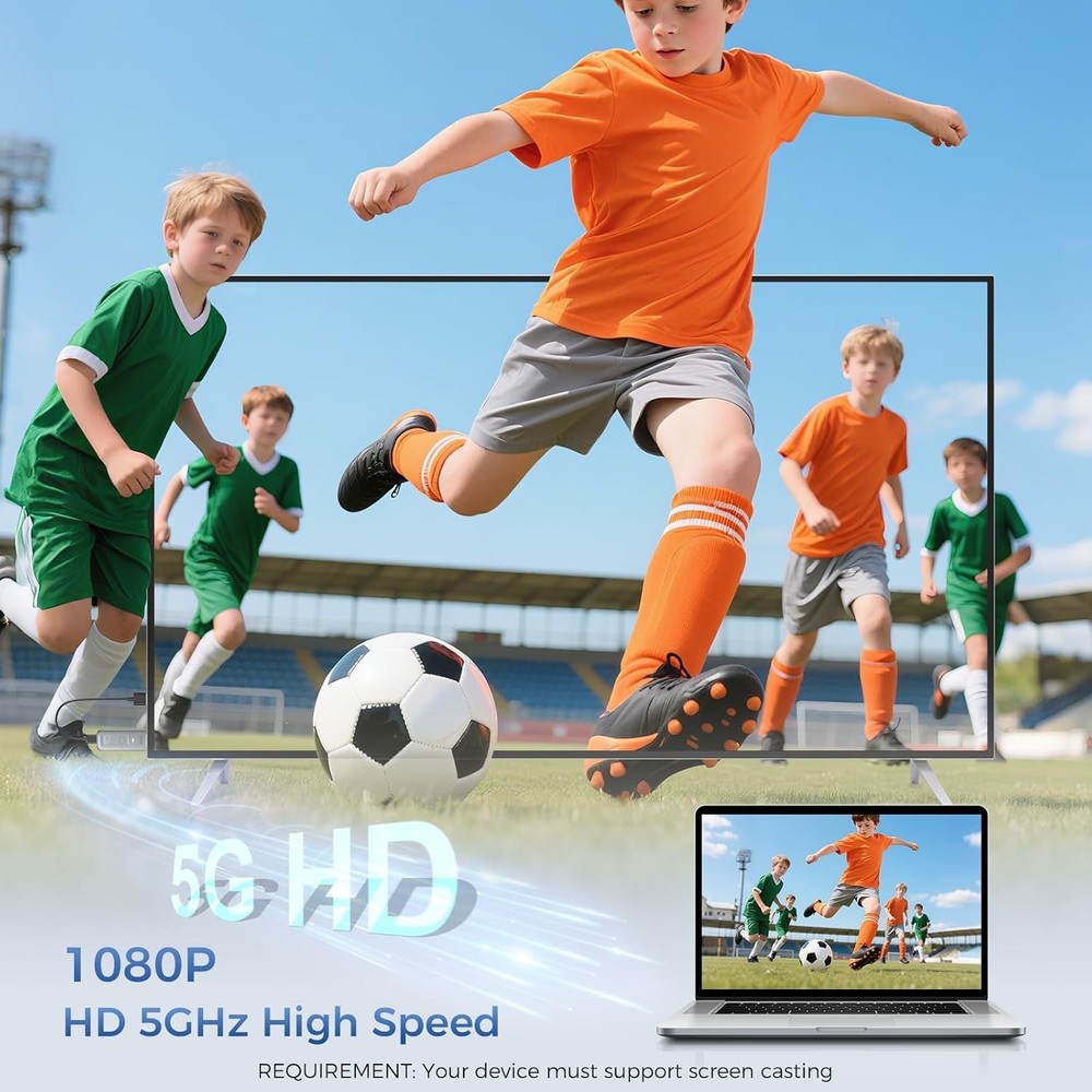 Wireless HDMI Transmitter & Receiver, 4K Decode, 1080P Output for Easy Streaming