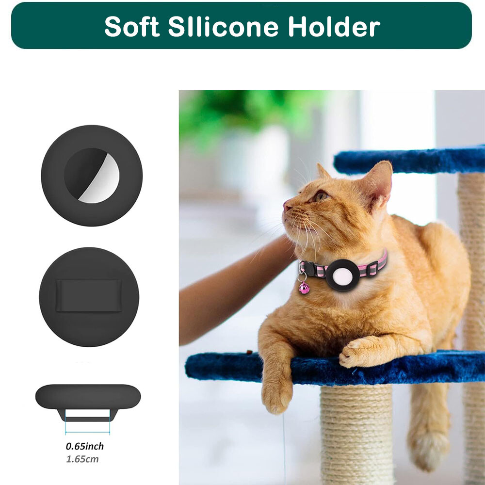 Airtag Cat Collar Breakaway Reflective Kitten For Apple Air Tag Holder Case Pet