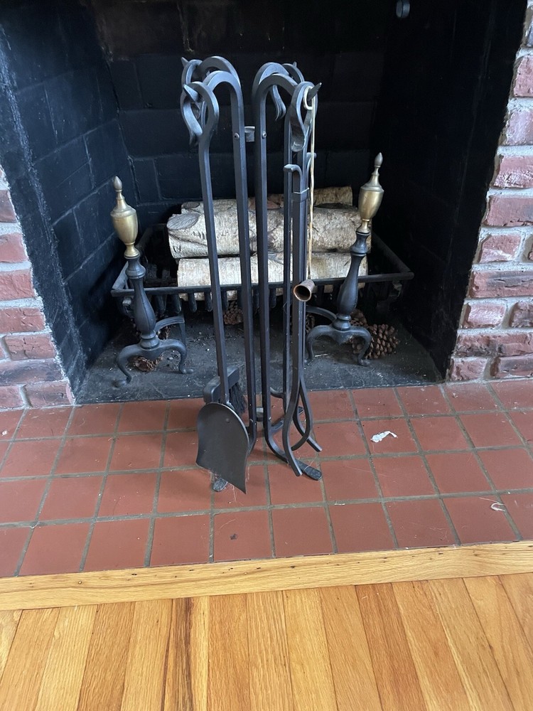 Iron Fireplace Tool Set