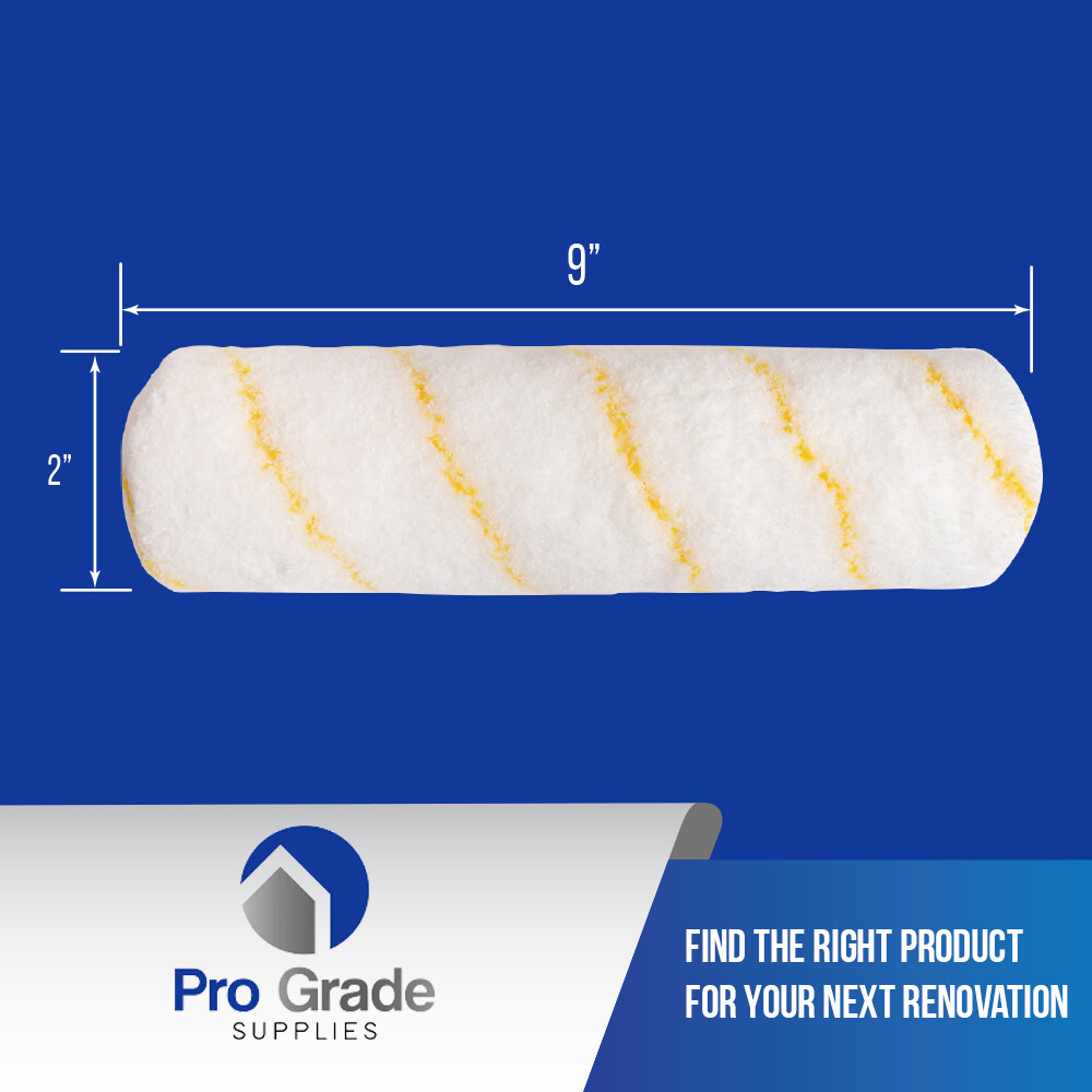 Pro Grade 9" Microfiber 1/2" Roller Cover Set Wall Painting Roller Naps