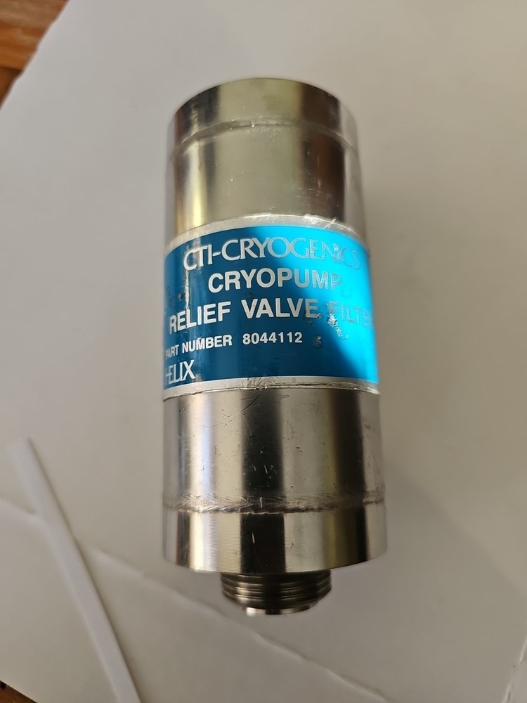 CTI Cryogenics PN: 8044112 Cryopump Relief Valve Filter