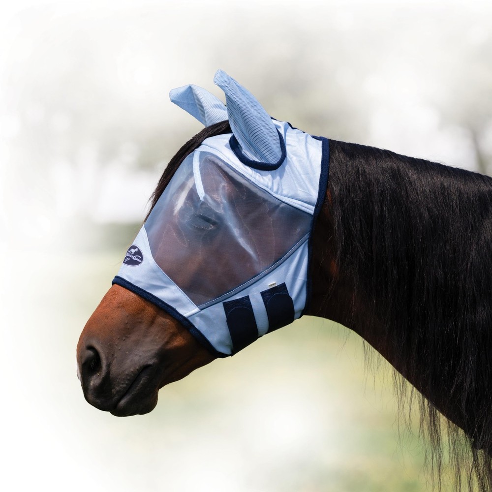 Fly Screen Mask | UV Protective Lightweight mesh | Breathable and Soft Ear co...