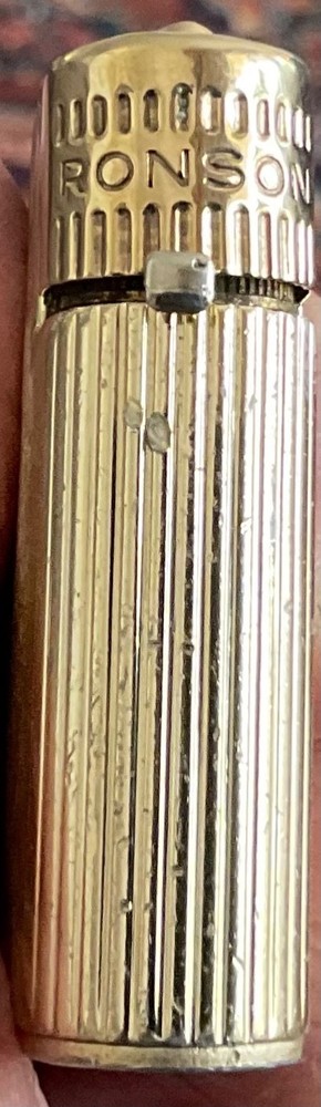 Vintage Golden Ronson Liteguard Lighter / Serviced.