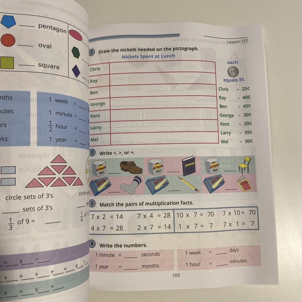 HORIZONS 2nd Grade Math Student Book 2, No Writing