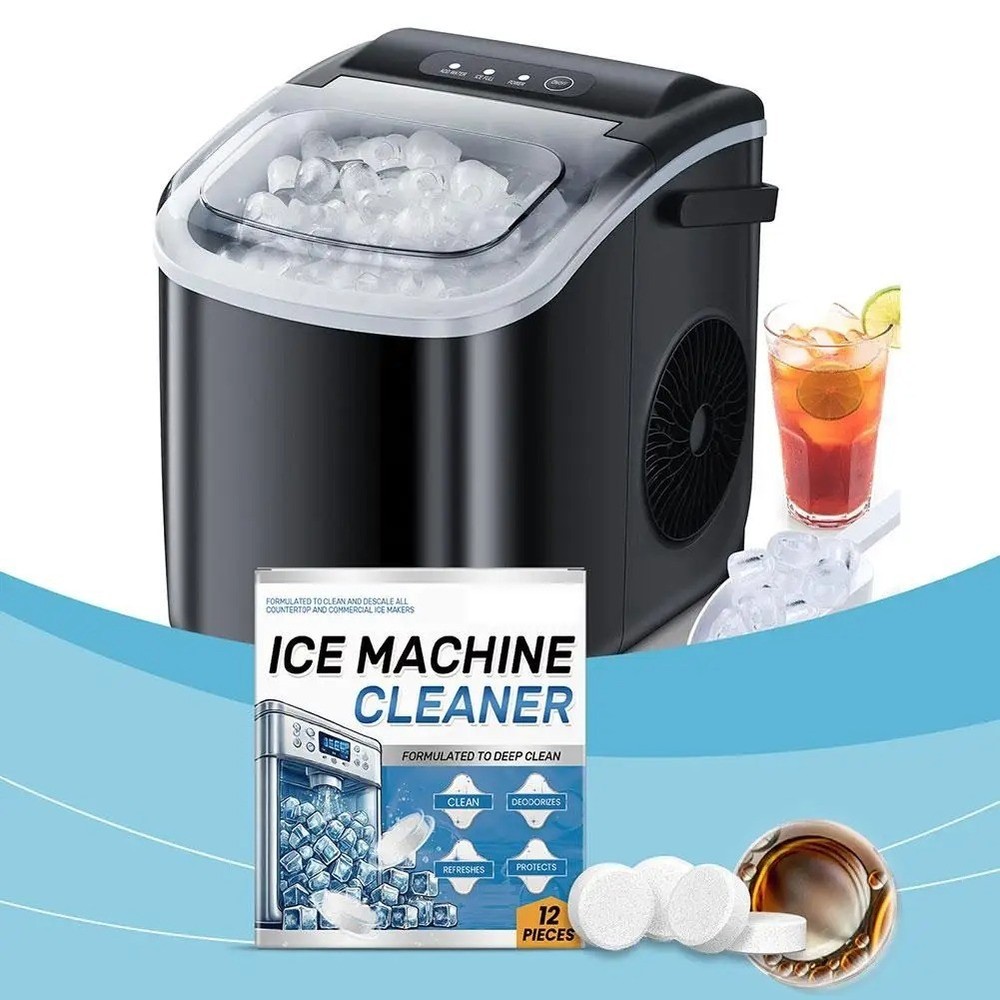 Ice Machine Cleaner Tablets 12 Pack Ice Maker Descaler Deodorizer Universal