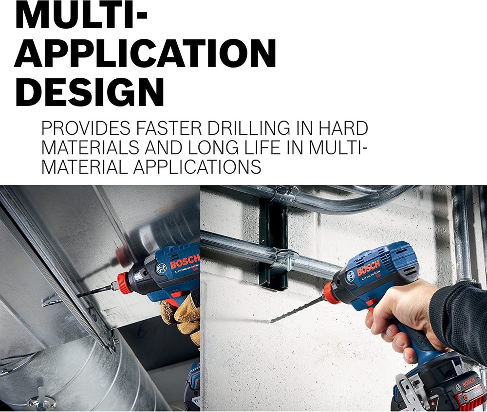 5 Pack Bosch IMC02 5/32" Impact Multi Construction Drill Bit