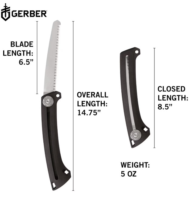 GERBER 3-IN-1 HATCHET KNIFE & SAW KIT CAMPING TOOL WITH SHEATH BRAND NEW!