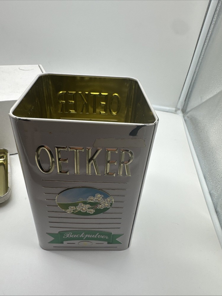 Oetker Backpulver Backing Powder Tin Empty