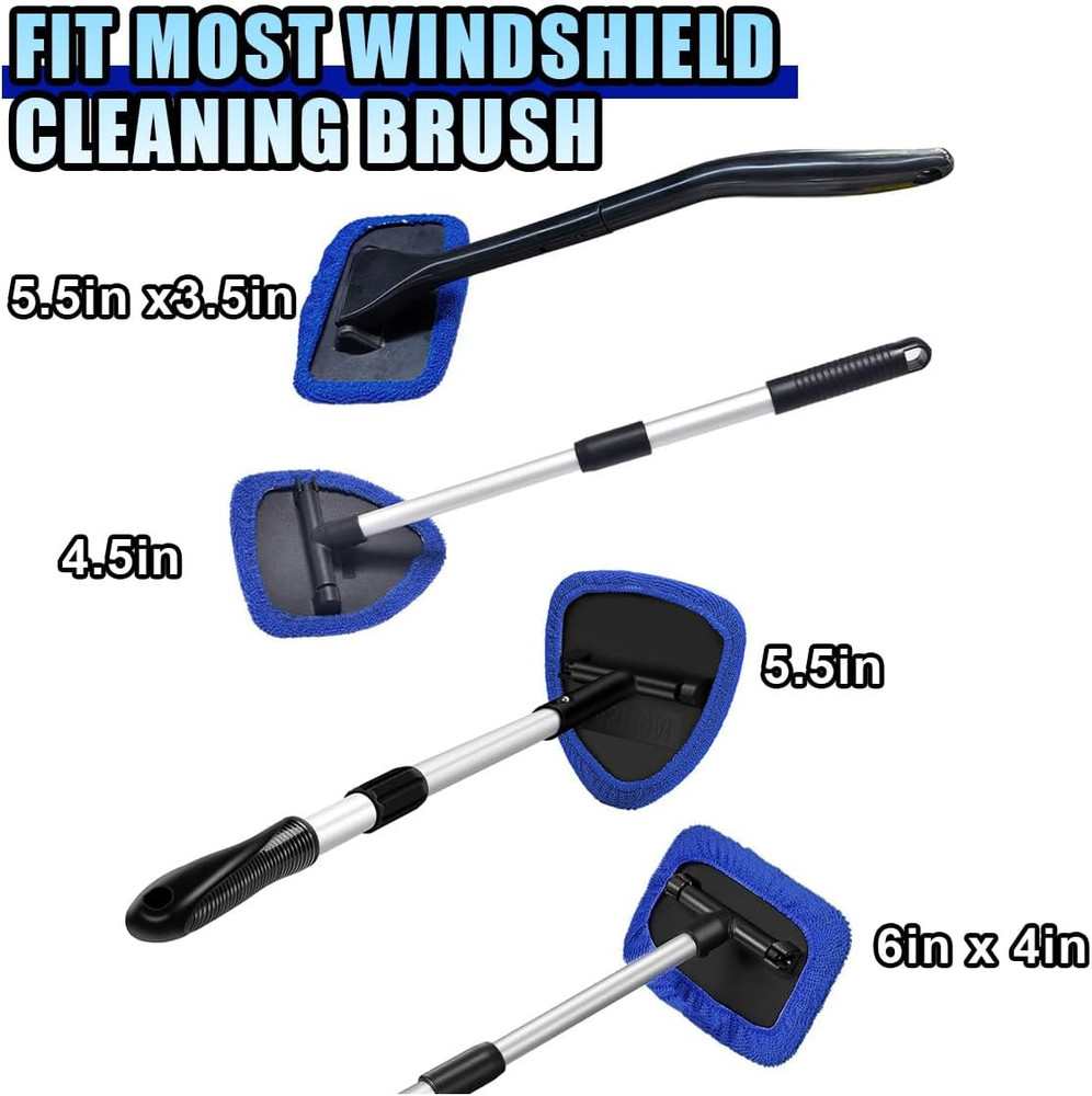 7 Pack Microfiber Cloths, Replaceable Car Inside Windshield Cleaning Tool Bonnet