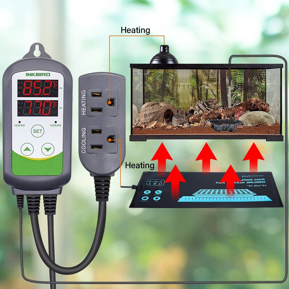 INKBIRD Digital Thermostat Humidity Controller Temperature Switch Heating Cooler