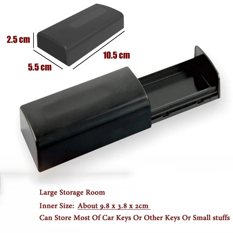 Hidden Compartment Magnetic Key Box Holder Secret Stash Safe Container Storage