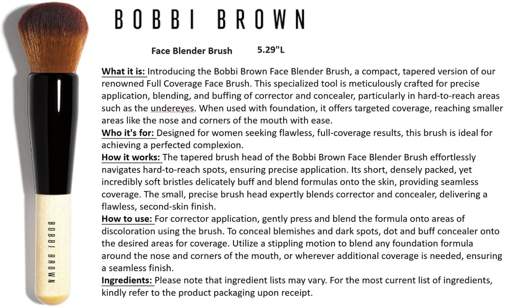 Bobby Brown Full Face Concealer Brush