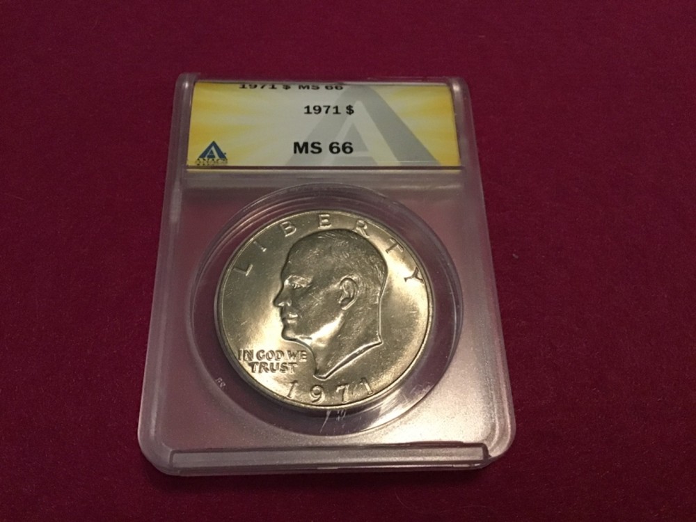 Sharp, High Grade, Certified 1971 P Eisenhower Ike Clad Dollar RARE Condition !!