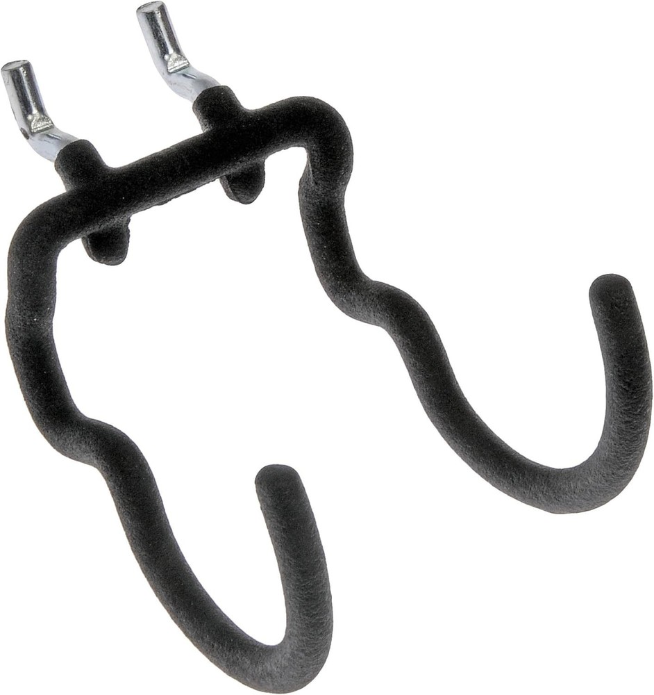 Versatile Double Hook for 1/4" Pegboard - Ideal for Garage Storage Solutions