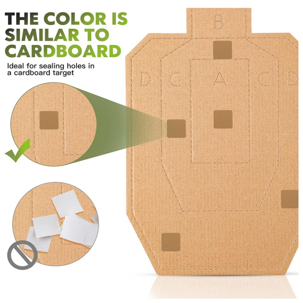 3 Rolls Action Target Paster Brown Square Repair Shooting Range Target Paster