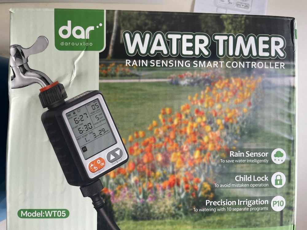 Automatic Garden Watering Timer Irrigation Controller Rain Sensor for Sprinkler